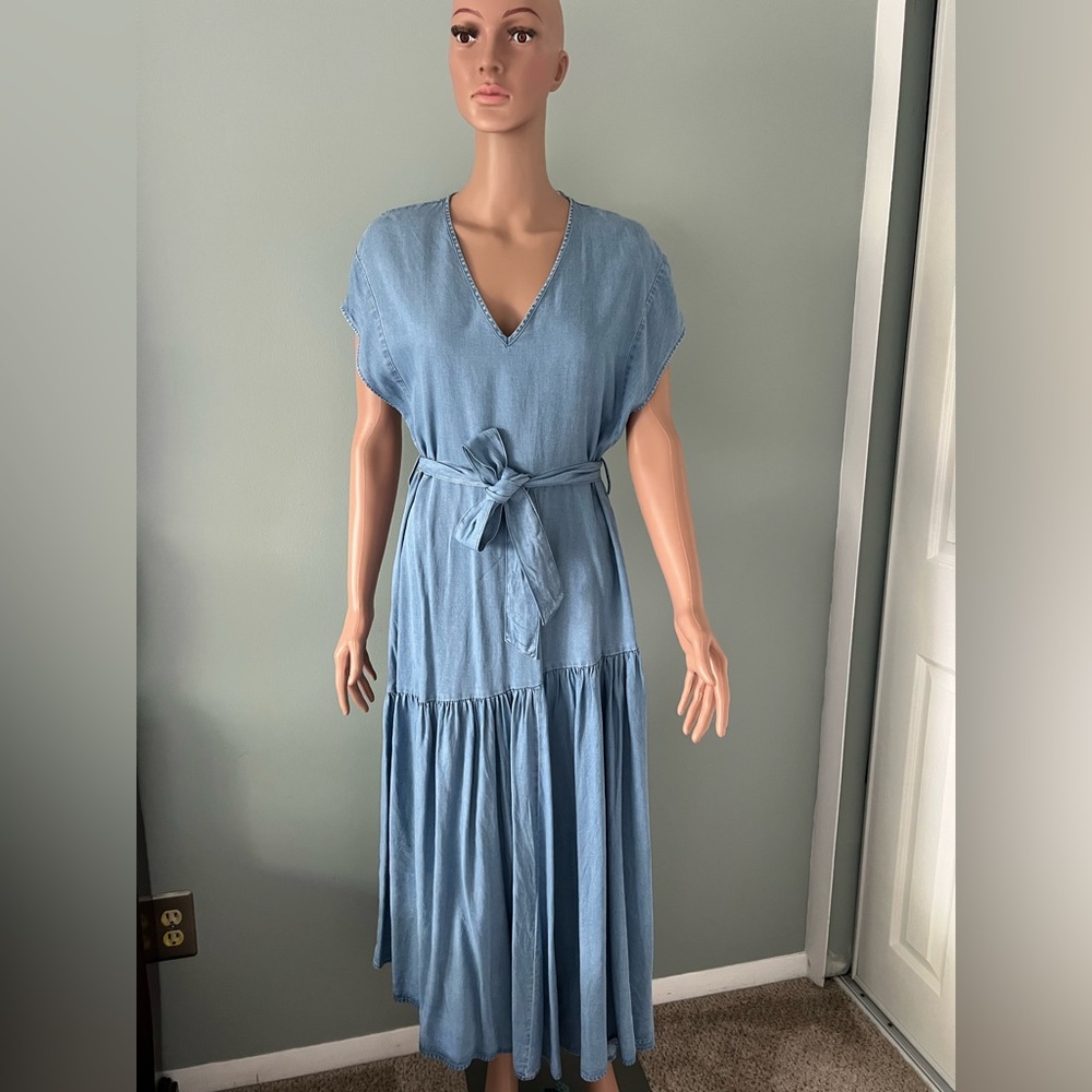 COPY - Zara Woman Premium Denim Collection Chambray Dress size s